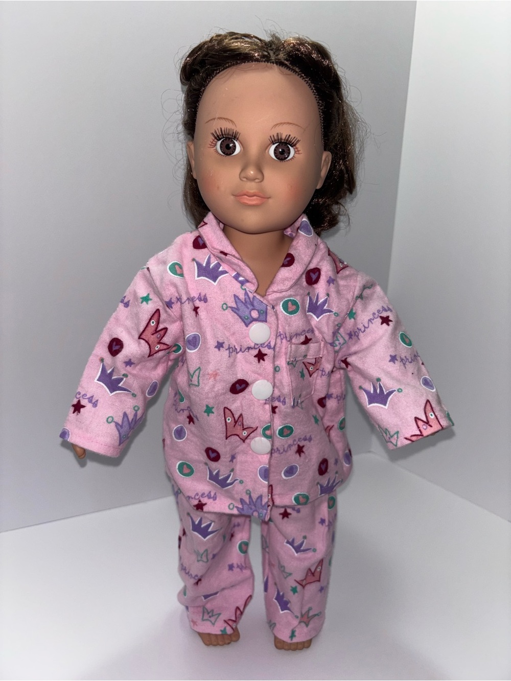 My Life As Leighton Doll 18 Inch Fully Posable Brown Hair Brown Eyes Open Close